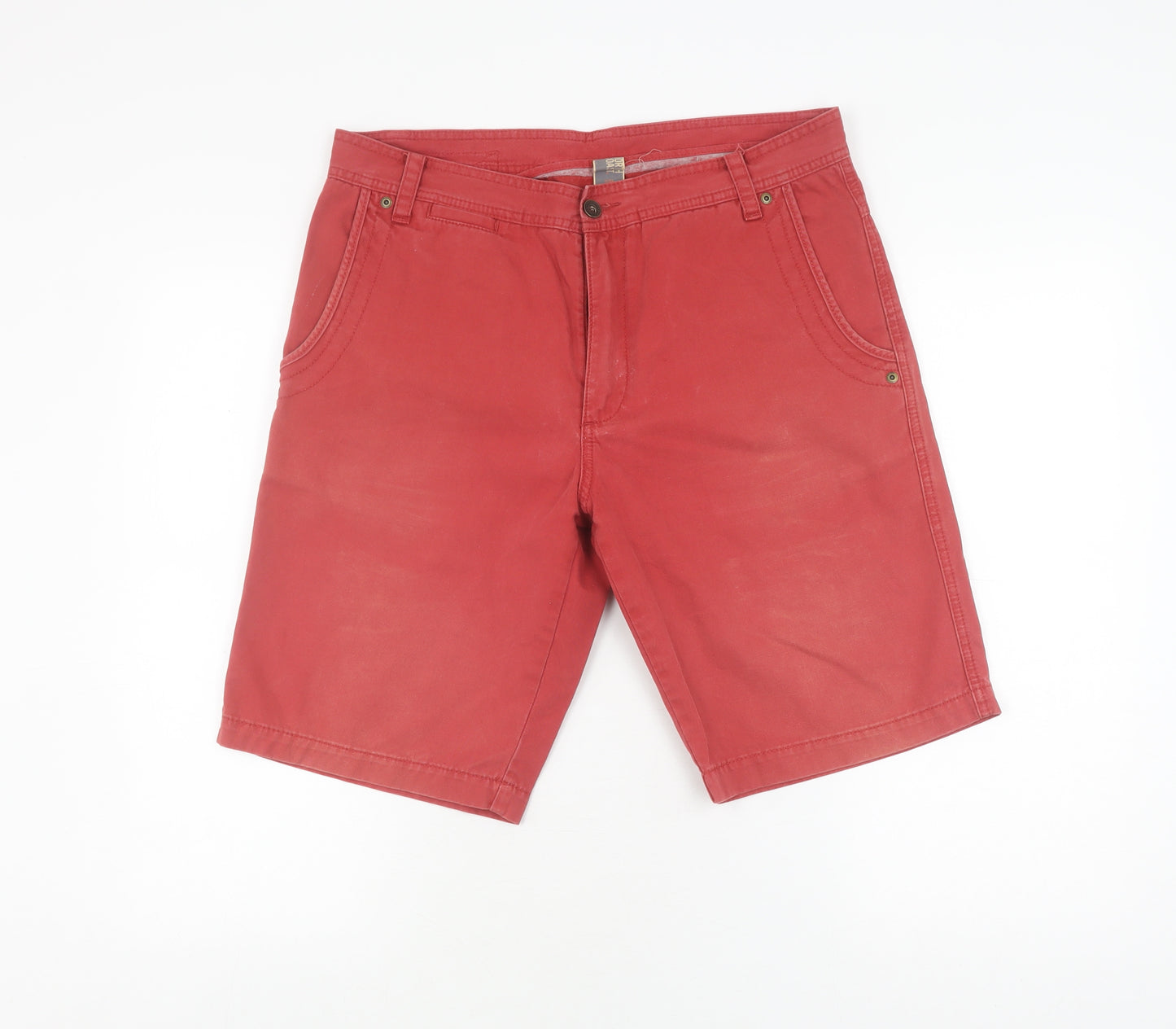 Marks and Spencer Men's Red Chino Shorts, Size 34