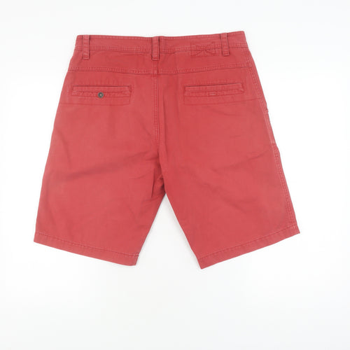 Marks and Spencer Men's Red Chino Shorts, Size 34