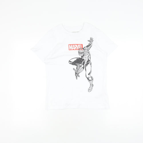 Trevo Boys Marvel Spider-Man White T-Shirt 9-10 Years