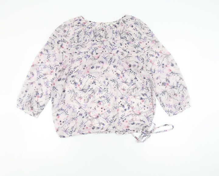 Next Women's Multicoloured Floral Blouse Size 10