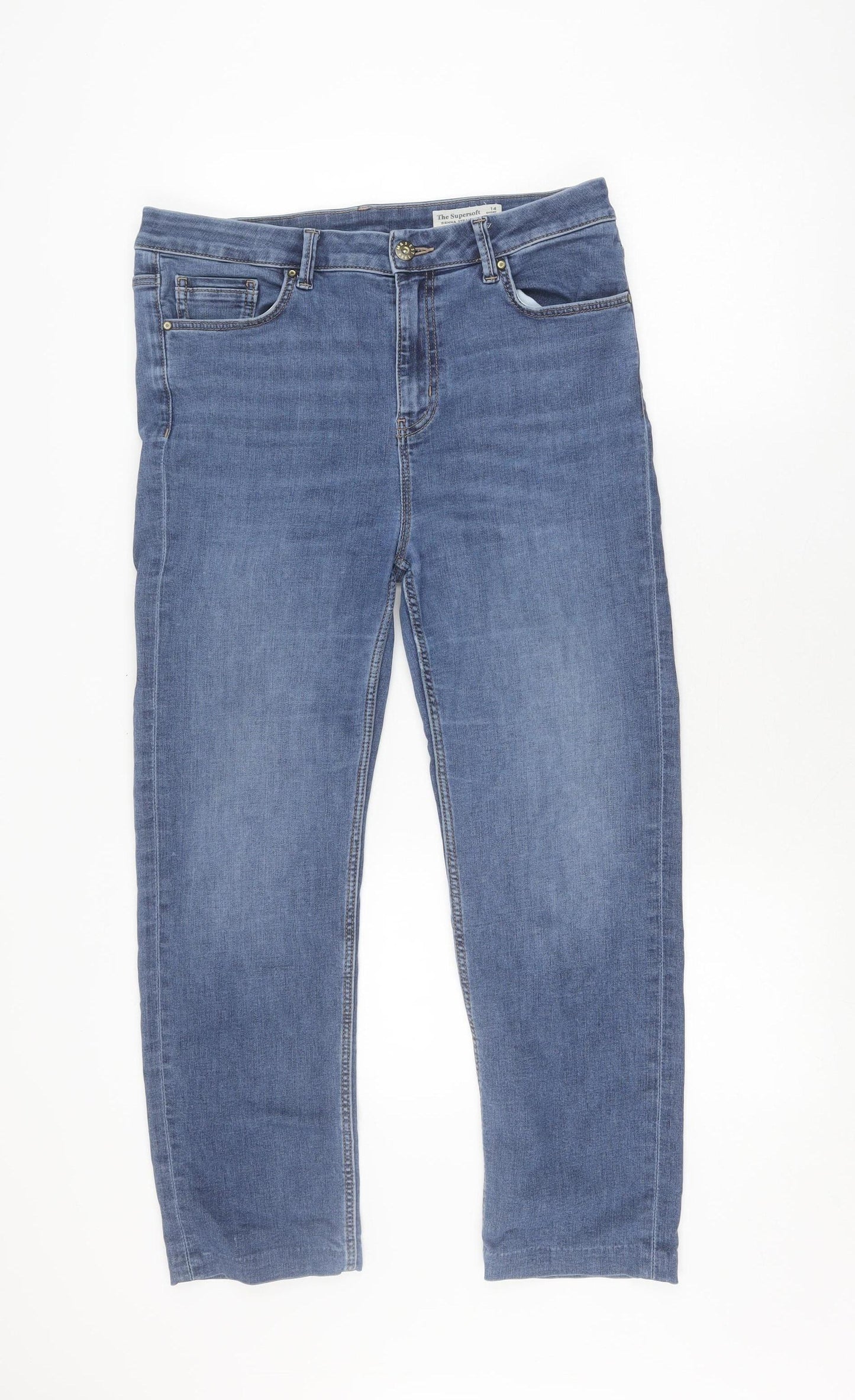 Marks and Spencer Women's Blue Sienna Straight Jeans Size 14