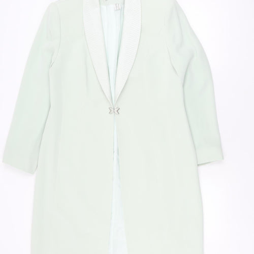 Carlo Richi Women's Green Mid-Length Blazer, Size 16