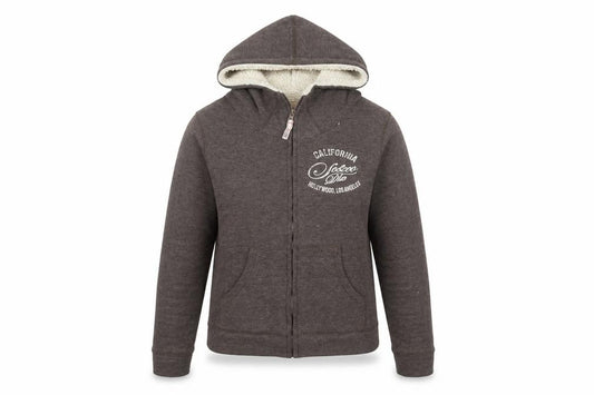Front view of SoulCal Women's Grey Hooded Jacket, size 10