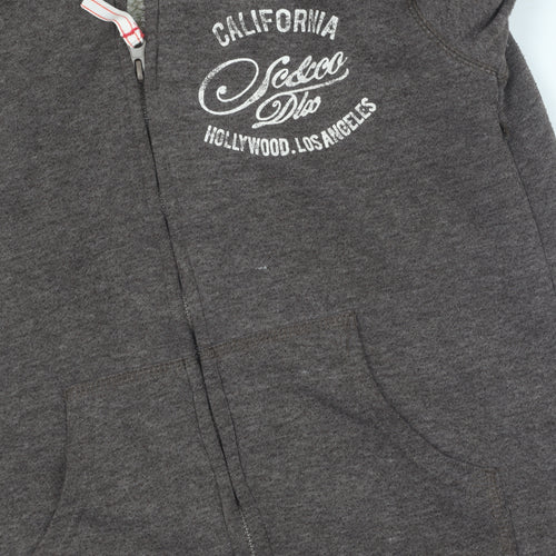 SoulCal & Co Women's Grey Hooded Jacket Size 10