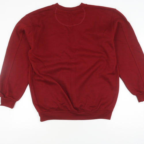 Marine Bleu Men's Red Pullover Sweatshirt L