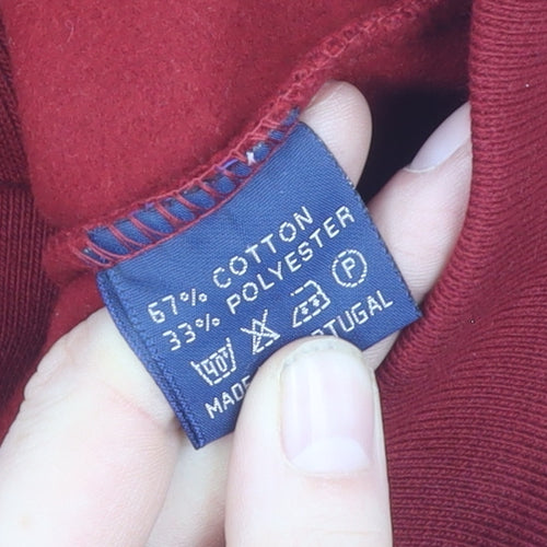 Marine Bleu Men's Red Pullover Sweatshirt L