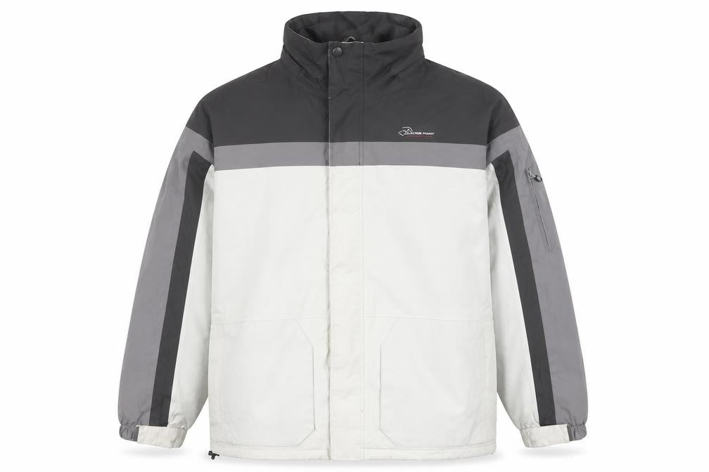 Front view of Glacier Point Men's Grey XL Waterproof Puffer Jacket