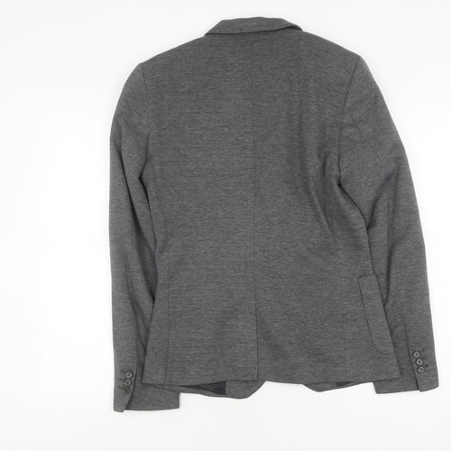 River Island Grey Unisex Blazer Size 34