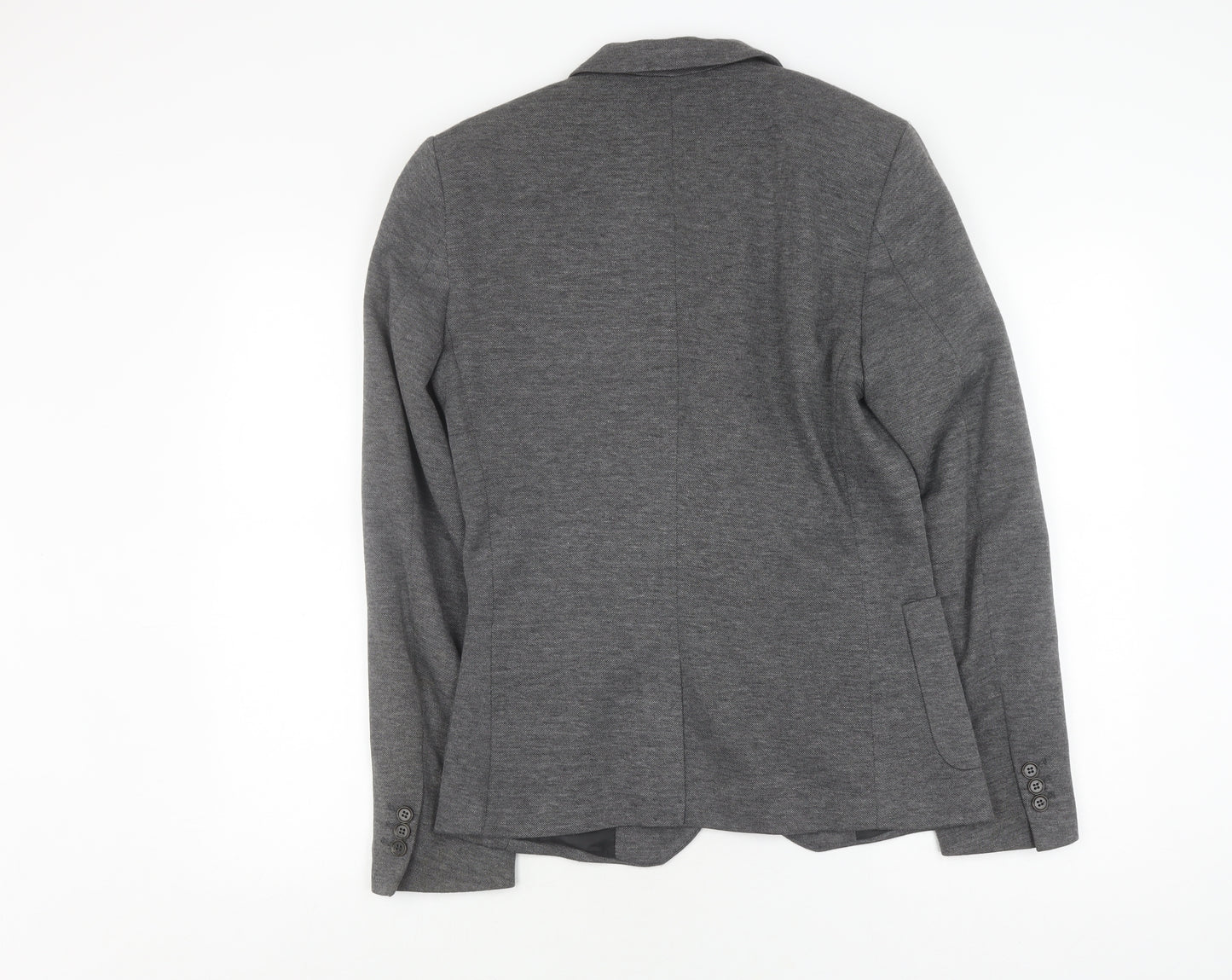 River Island Grey Unisex Blazer Size 34