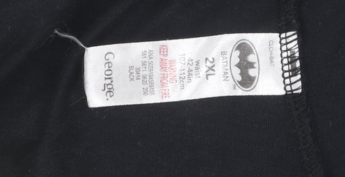 George Men's Black 2XL Batman Pyjama Pants Superhero