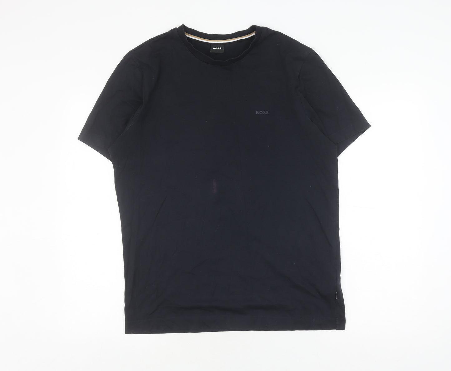 Boss Men's Black Medium T-Shirt, Crew Neck, Logo Accent