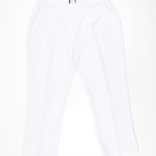 Bassini White Women's Trousers Size 20
