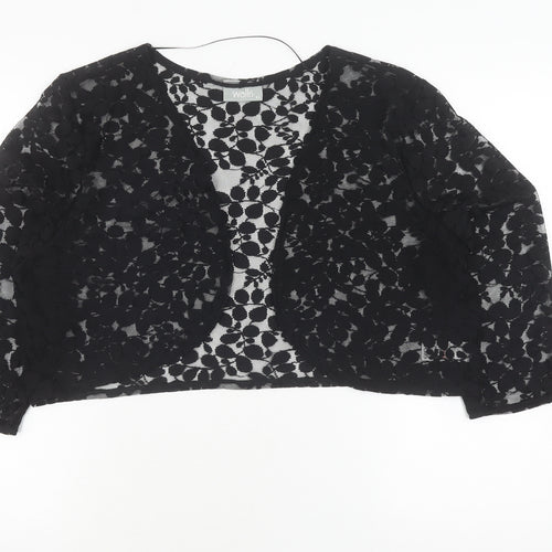 Wallis Women's Black Lace Cardigan XL