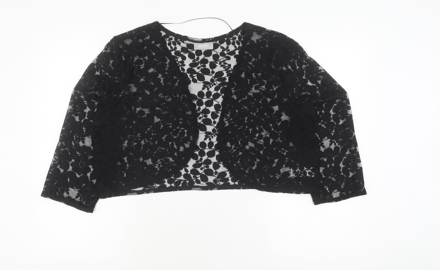 Wallis Women's Black Lace Cardigan XL