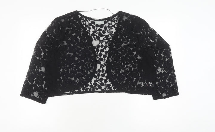 Wallis Women's Black Lace Cardigan XL