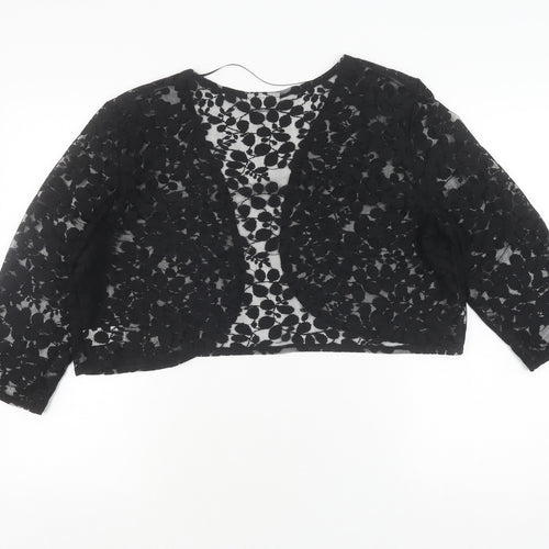 Wallis Women's Black Lace Cardigan XL