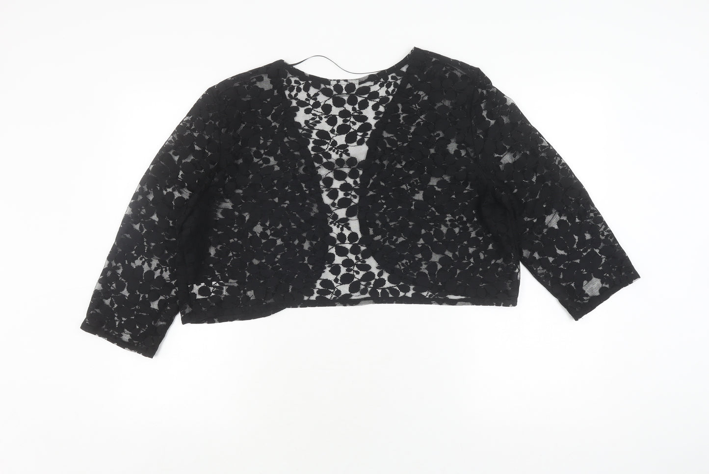 Wallis Women's Black Lace Cardigan XL
