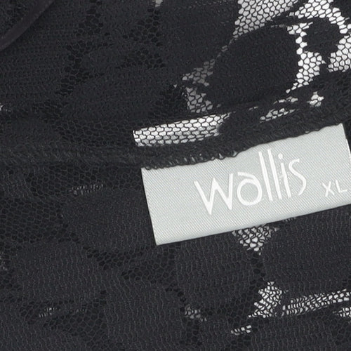 Wallis Women's Black Lace Cardigan XL