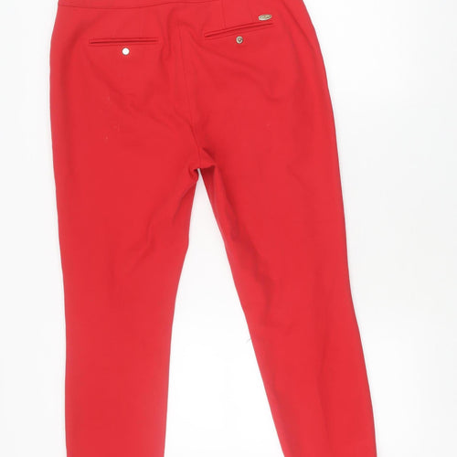 Marks and Spencer Women's Red Cropped Trousers Size 12