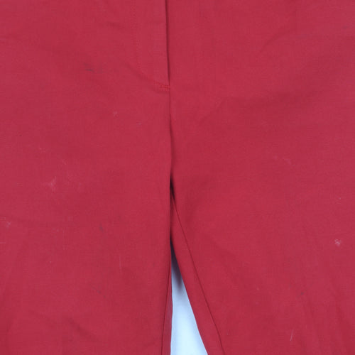 Marks and Spencer Women's Red Cropped Trousers Size 12
