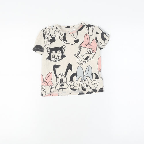 H&M Girls Disney Multicoloured T-Shirt 5-6 Years