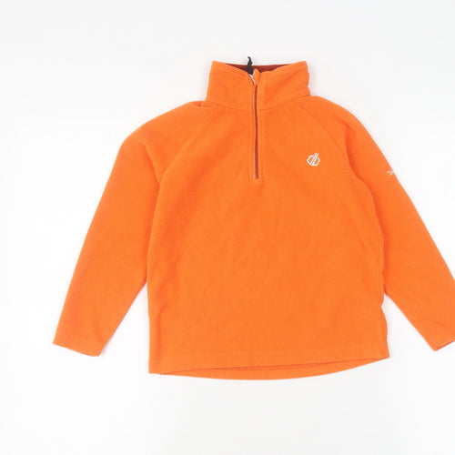 Dare 2b Boys Orange Fleece 1/4 Zip Sweatshirt 5-6 Years