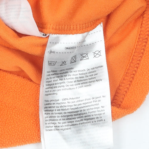 Dare 2b Boys Orange Fleece 1/4 Zip Sweatshirt 5-6 Years