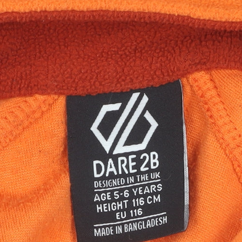Dare 2b Boys Orange Fleece 1/4 Zip Sweatshirt 5-6 Years
