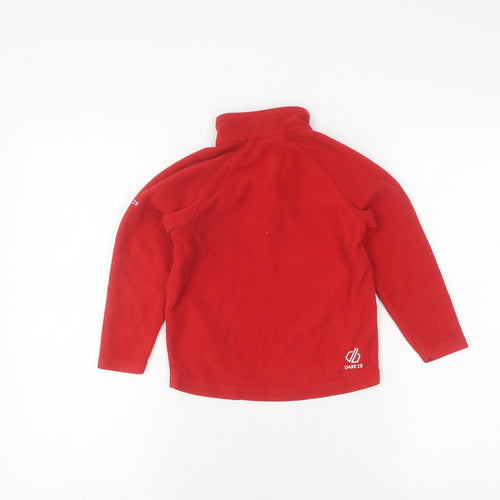 Dare 2B Boys Red Full Zip Fleece Sweatshirt 3-4 Years