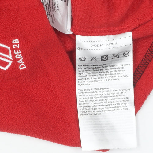 Dare 2B Boys Red Full Zip Fleece Sweatshirt 3-4 Years