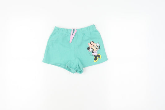 Disney Next Girls Green Minnie Mouse Shorts 3-4 Years
