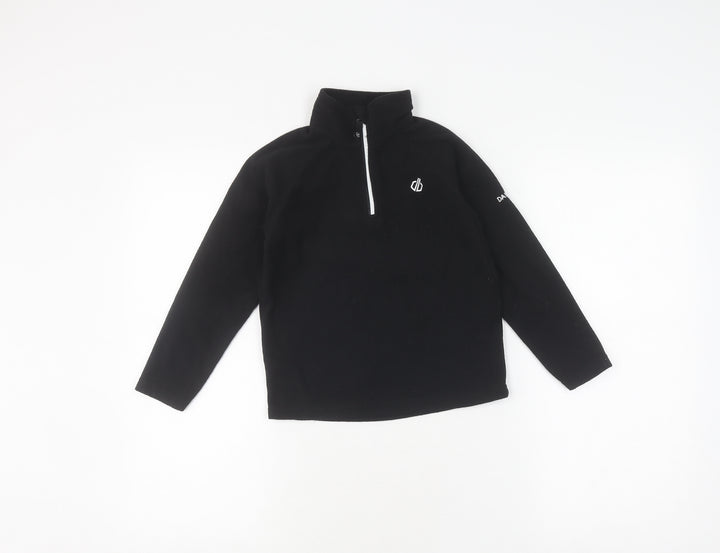 Dare 2b Boys Black Fleece 1/4 Zip Sweatshirt 5-6 Years