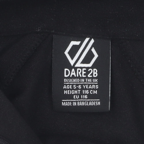 Dare 2b Boys Black Fleece 1/4 Zip Sweatshirt 5-6 Years