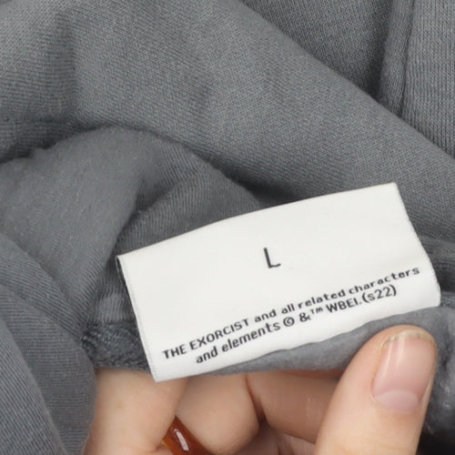 The Exorcist Grey Graphic Hoodie - L