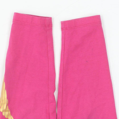 Nike Girls Pink Leggings 5 Years Activewear Elastic Waist