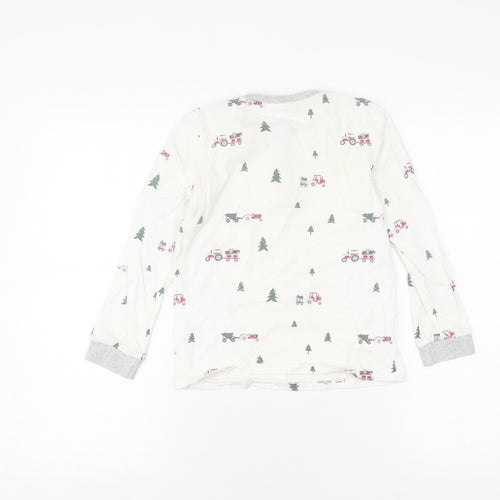 The Little White Company Boys White Christmas T-Shirt, 7-8 Years