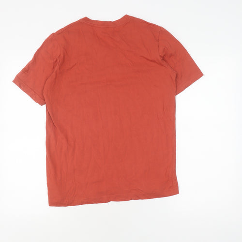 Cotton Traders Unisex Red V-Neck T-Shirt - S