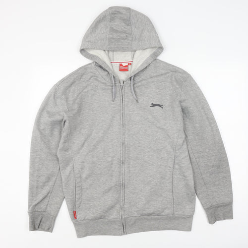 Slazenger Men's Grey Full Zip Hooded Jacket M