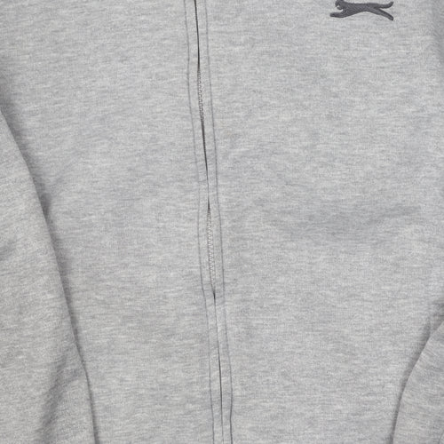 Slazenger Men's Grey Full Zip Hooded Jacket M