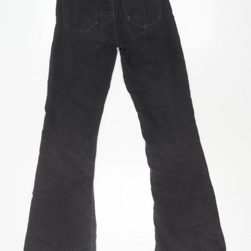 Bershka Women's Black Flared Jeans Size 6