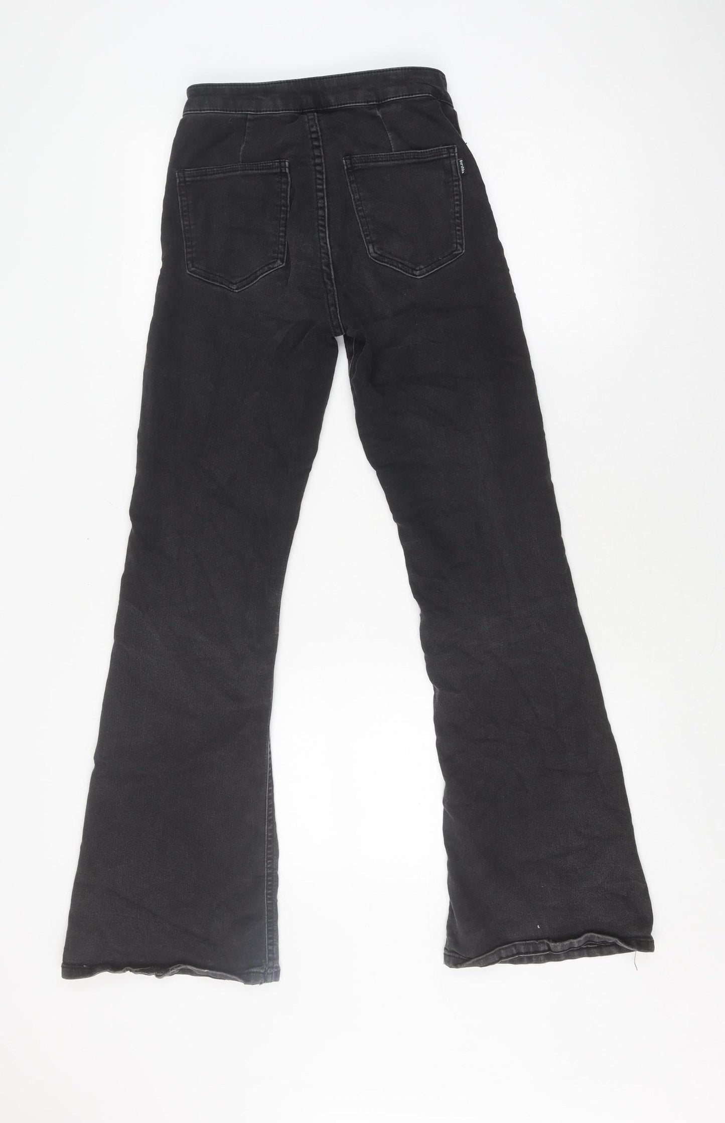 Bershka Women's Black Flared Jeans Size 6