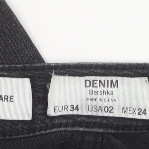 Bershka Women's Black Flared Jeans Size 6