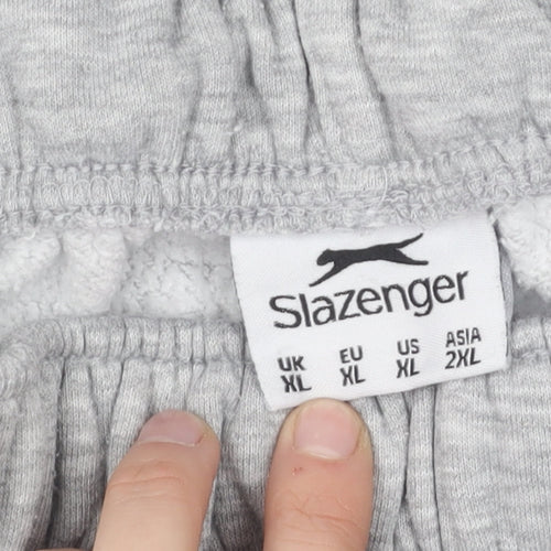 Slazenger Men's Grey XL Sweatpants for Casual Gym