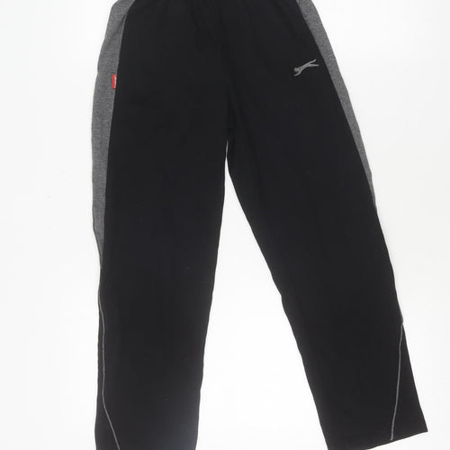 Slazenger Boys Black Track Pants 9-10 Years