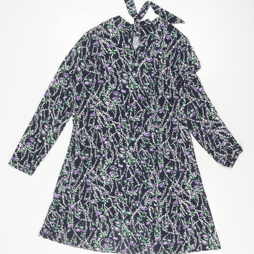 Marks and Spencer Women's Multicoloured Floral Dress 12