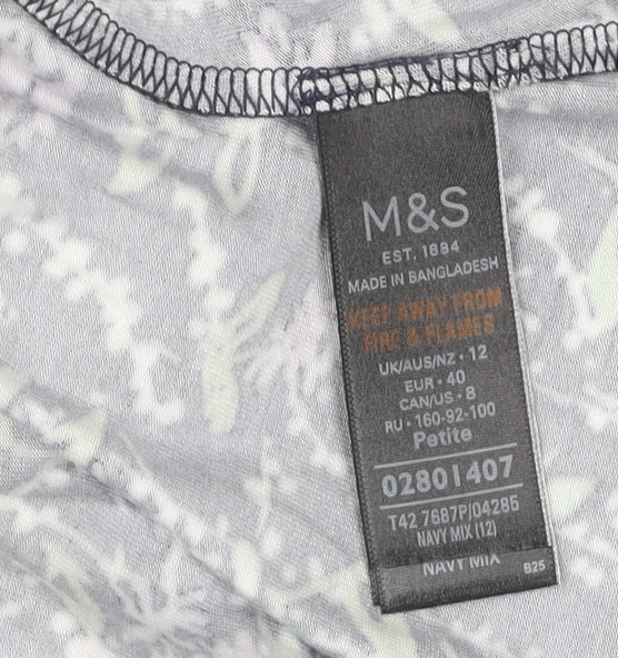 Marks and Spencer Women's Multicoloured Floral Dress 12