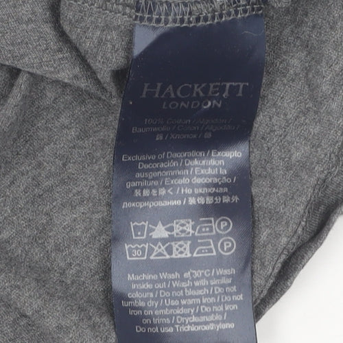 Hackett London Men's Grey Small Classic Fit T-Shirt