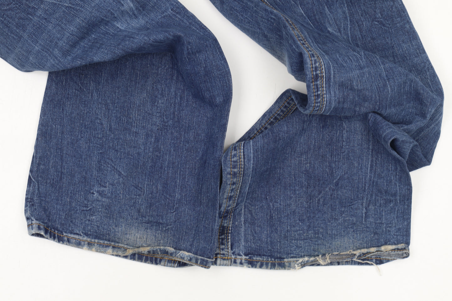 Replay Women's Blue Wide-Leg Denim Jeans L