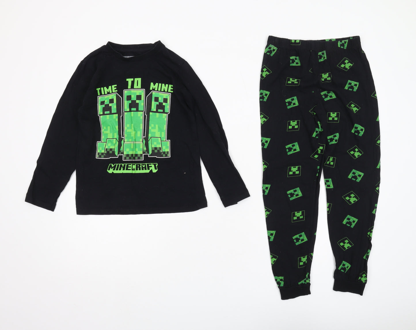 Mojang Studios Boys Black Minecraft Pyjama Set 7-8 Years