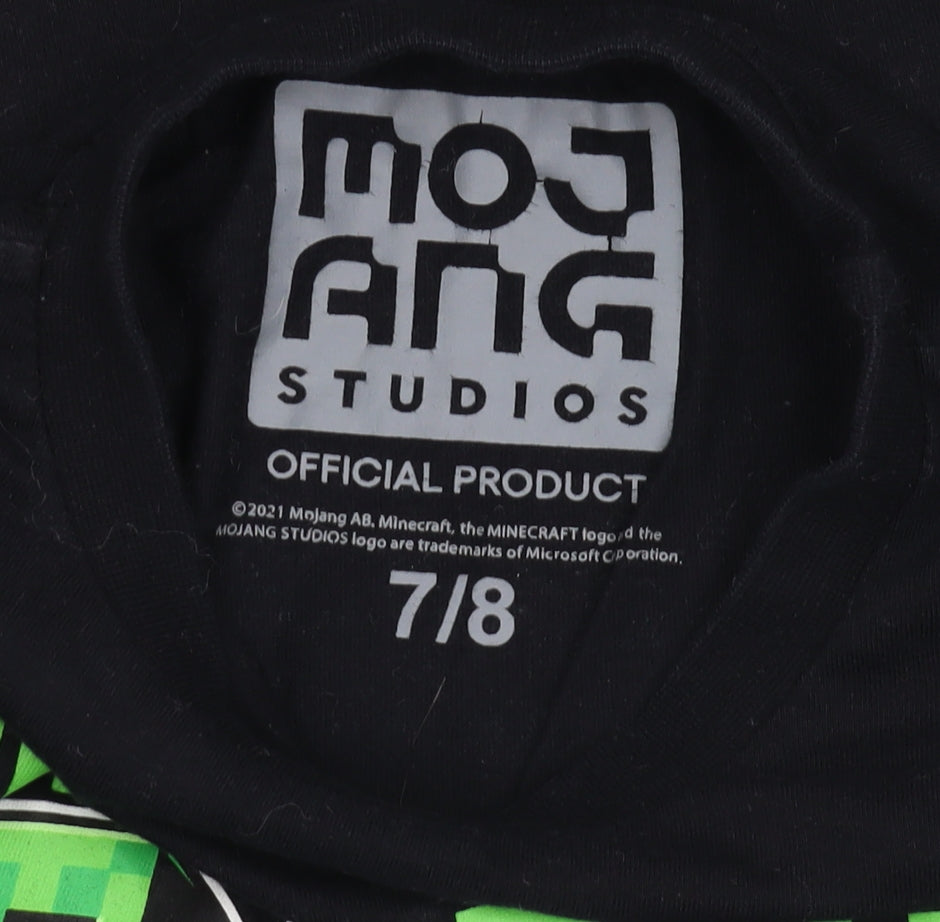 Mojang Studios Boys Black Minecraft Pyjama Set 7-8 Years